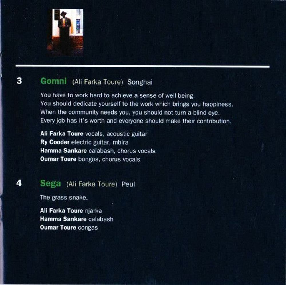 Ali Farka Toure & Ry Cooder: Talking Timbuktu (CD)