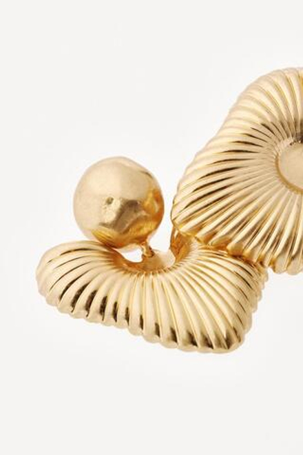 ZARA X WILLY CHAVARRIA СЕРЬГИ-СЕРДЕЧКИ, ЗОЛОТОЙ