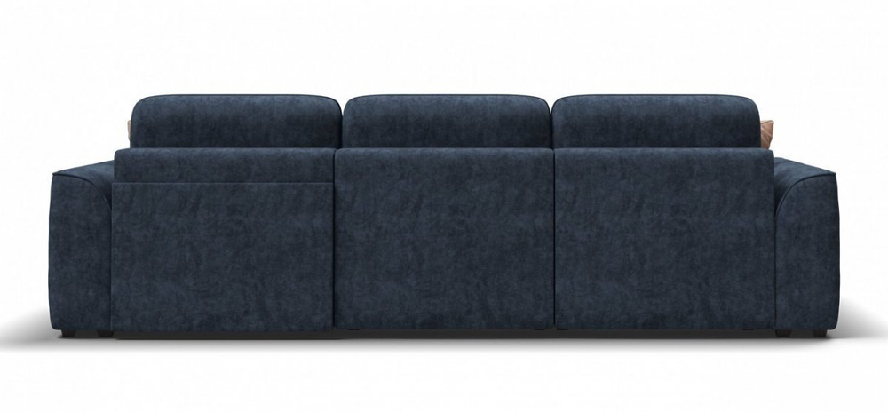 Угловой диван Кинг Велюр Роял синий