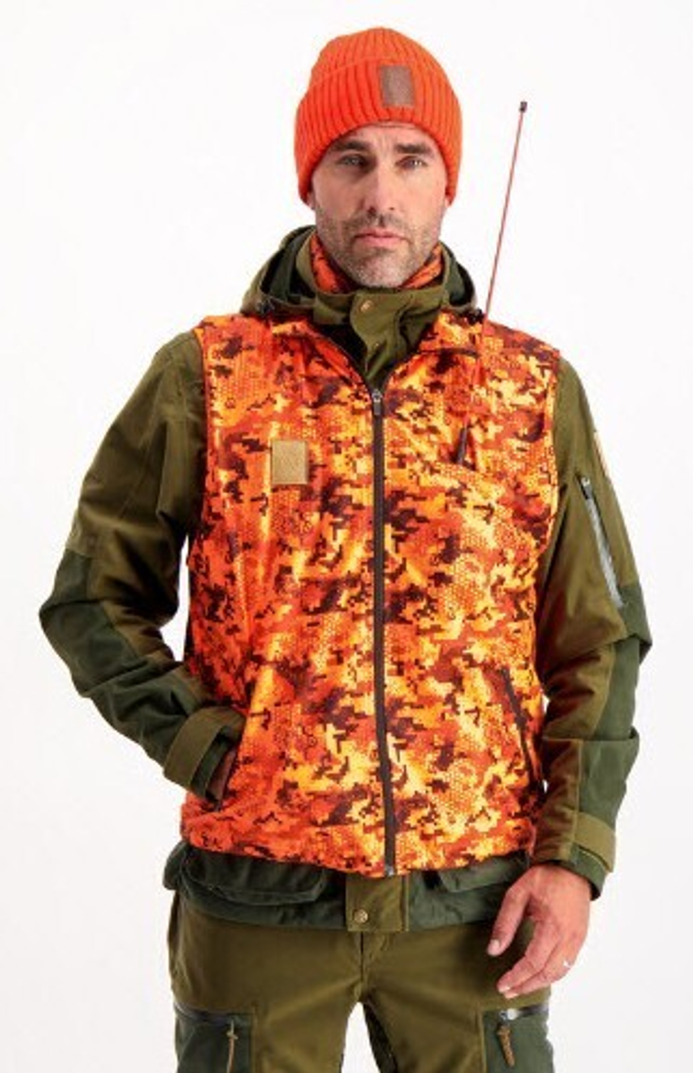 Жилет Anar Dorvu Digi Safety (цифровой оранжевый камуфляж)