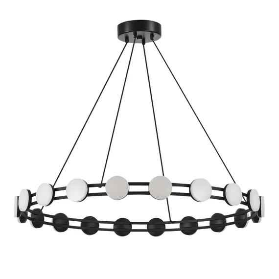 SL6610.403.20 Светильник подвесной ST-Luce черный/белый LED 1*40W 4000K MONRO