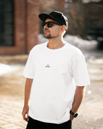 Футболка свободного кроя, белый, размер XXXL