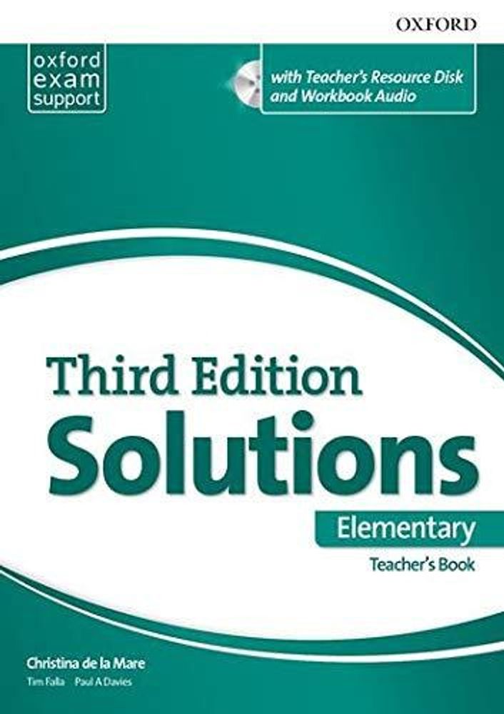 SOLUTIONS 3ED ELEM книга для учителя (TB &amp; TEACH.RES.CD-ROM PACK)