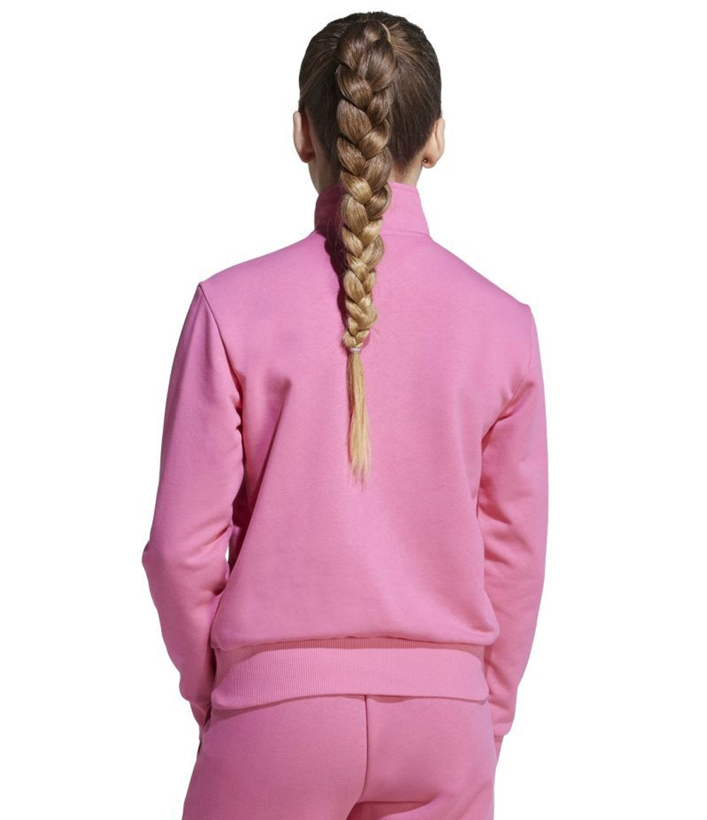Детская теннисная куртка Adidas Junior Full-Zip Sweatshirt - pink fusion/white