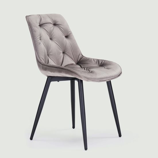 Обеденный стул Vera серый велюр Премиум
