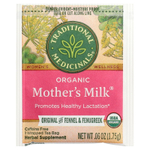 Traditional Medicinals, Organic Mother's Milk®, оригинальный продукт с фенхелем и пажитником, без кофеина, 16 чайных пакетиков в упаковке, 28 г (0,99 унции)