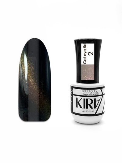 КИРА Гель-лак  Cat Eye 5D кошачий глаз №002 10 мл.