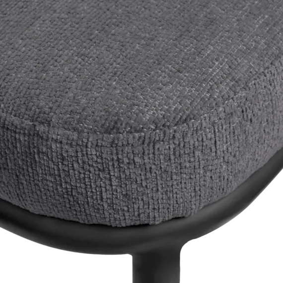 Стул Arvo серый шенилл с черными ножками