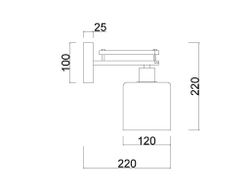 Бра MyFar Bona MR1590-1C