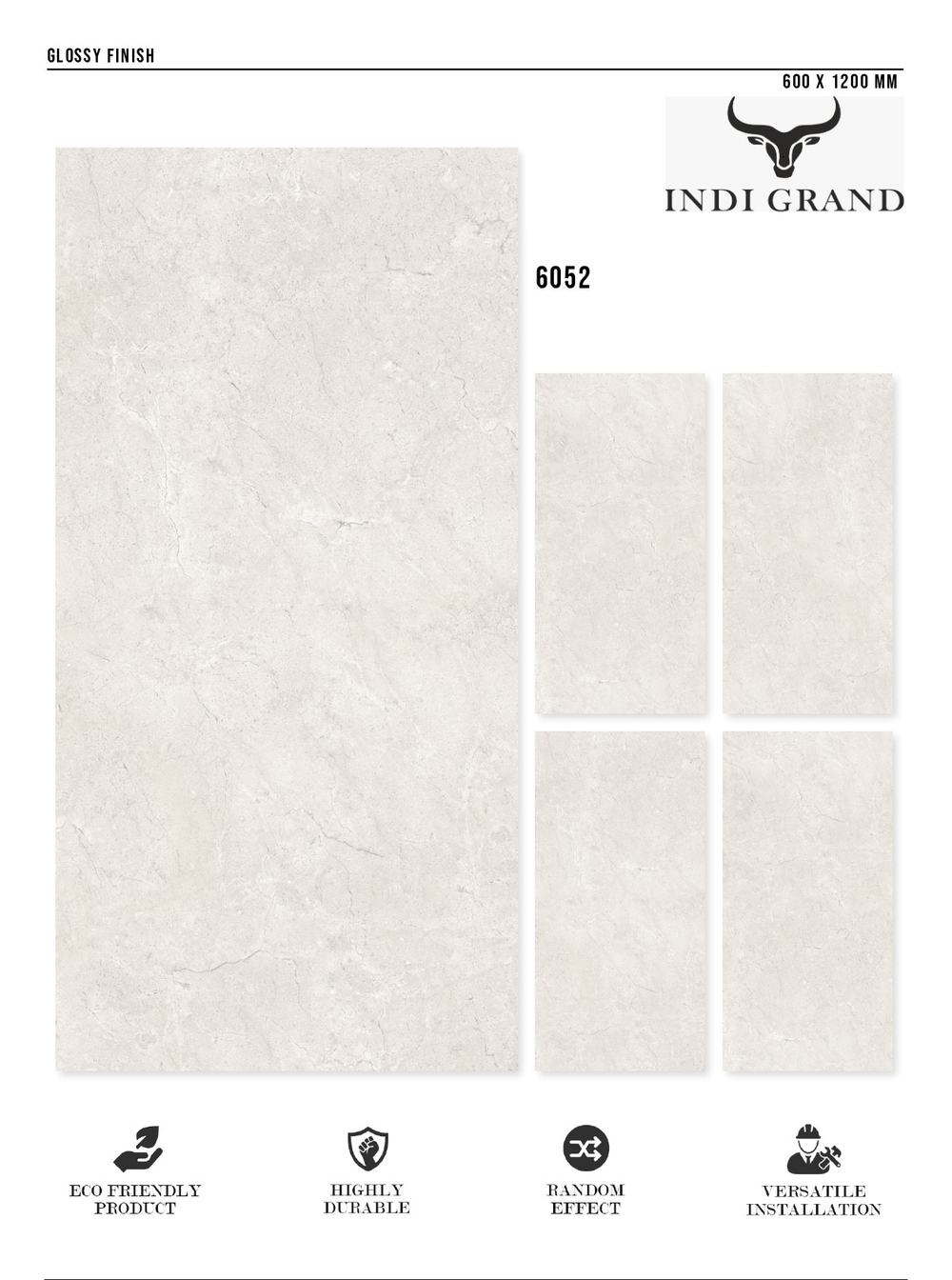 Керамогранит glossy №1 60х120, 6052