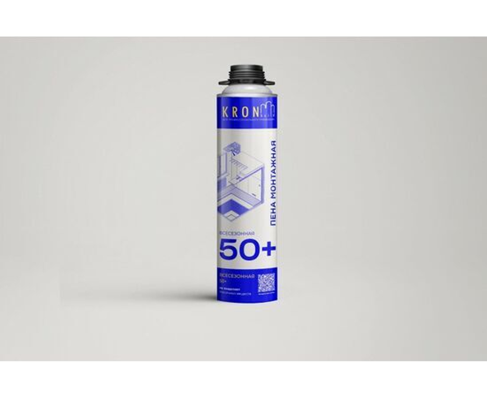 Пена всесезонная профессиональная KRONbuild 50+, 850 мл