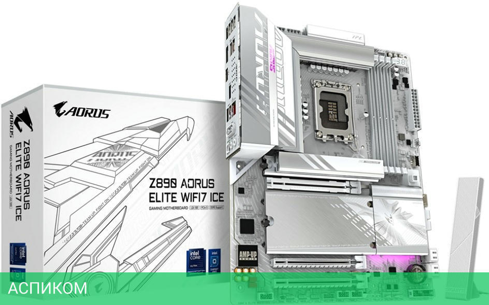 Материнская плата GigaByte Z890 Aorus Elite WIFI7 Ice rev. 1.0