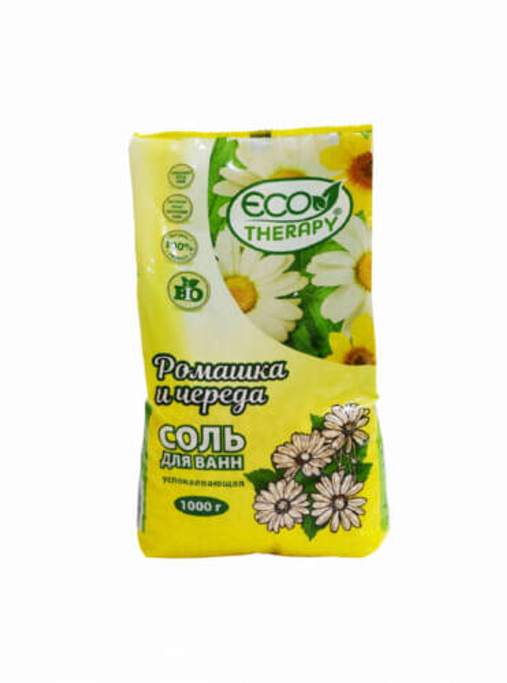 Соль для ванн Экотерика Ромашка череда 1 кг.