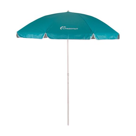 Зонт пляжный СЛЕДОПЫТ с наклоном, d - 210см, h - 220см, d штока 22/25мм, Oxford 210D, цв. бирюзовый/