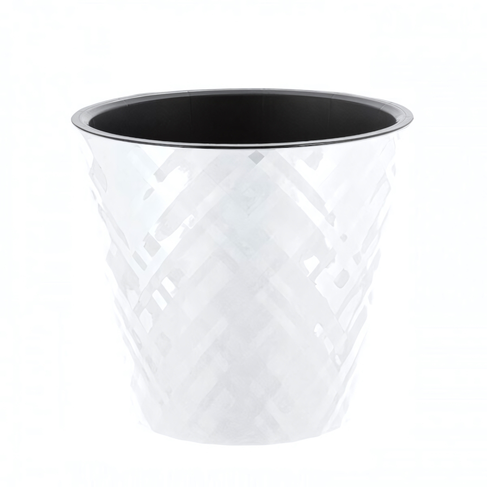 Горшок для цветов InGreen Manhattan D280мм, 11л c дренажной вставкой, белоснежный жасмин