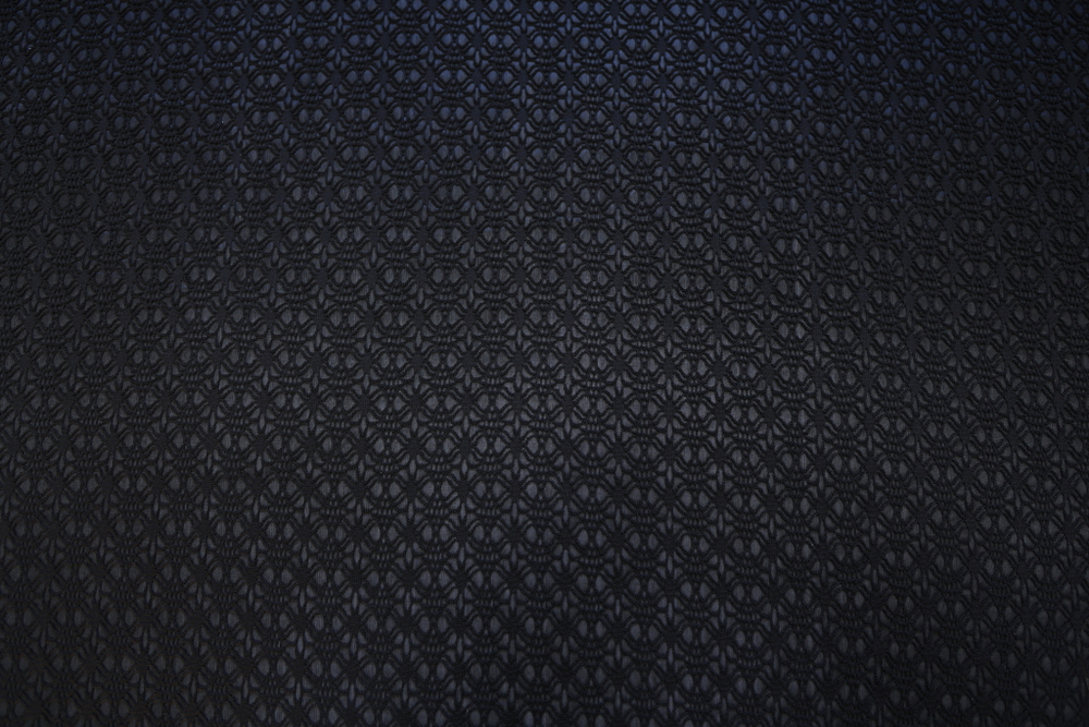 Полотно вязаное на трикотаже черный