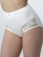 Трусы-макси с кружевной лицевой частью (Размер: XXXL) (Цвет: молочный)