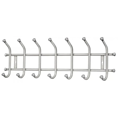 Вешалка настенная 7 крючков, 670, Матовый белый, ВНТ7/МБ