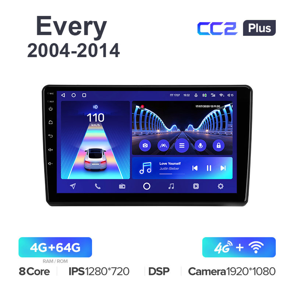 Teyes CC2 Plus 9"для Suzuki Every 2004-2014