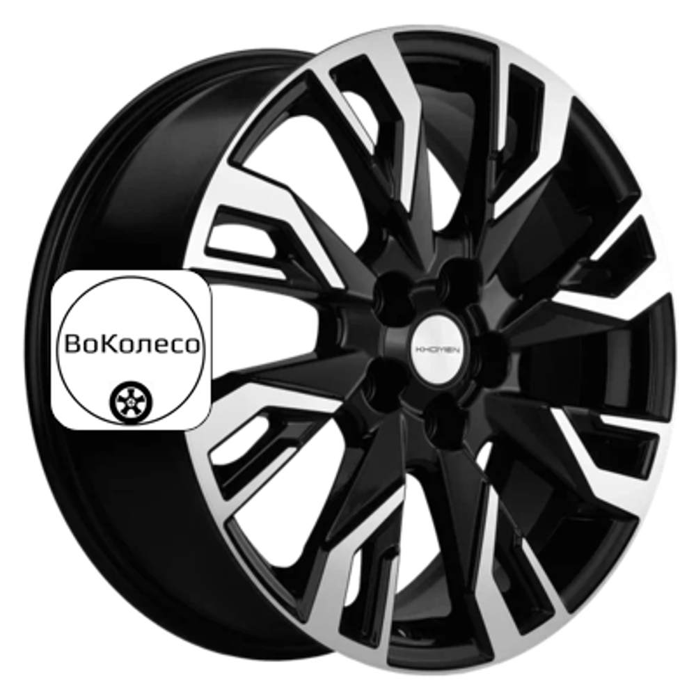 7x18/5x114,3 ET35 D66,1 KHW1809 (Koleos) Black-FP Khomen Wheels