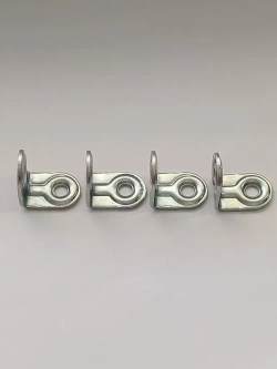 Уголок-кронштейн крепежный мебельный металлический 22х22х15 мм (8 шт)