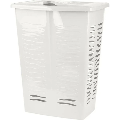 Корзина для белья Keeplex Regular с откидной крышкой 42л 39,8,9х53,7см белое облако