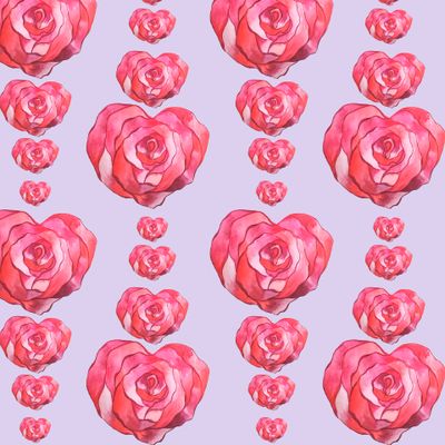 Розовые сердца