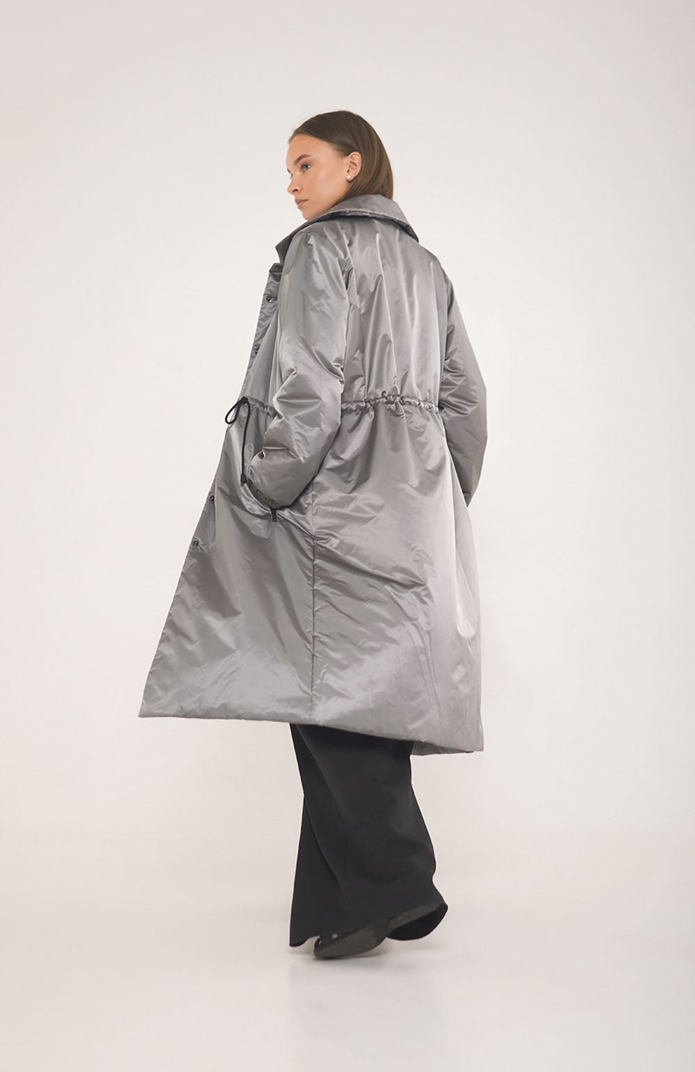Парка-плащ Alexandra Talalay AW012 серый