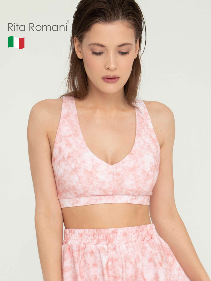 40032 Топ Pink Salt со сборкой