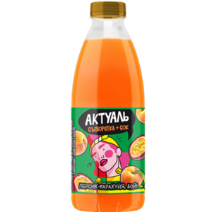 Напиток Актуаль сывороточный персик-маракуйя 930 г