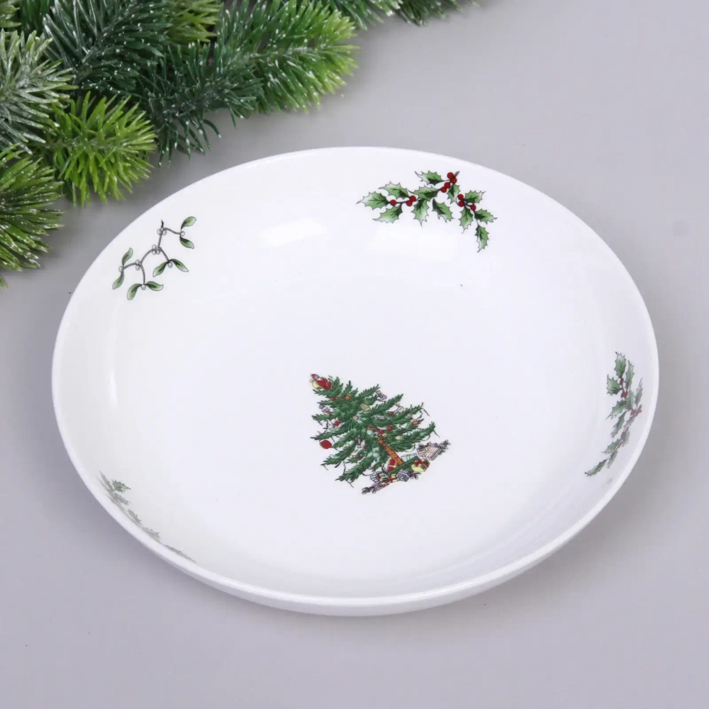 Тарелка керамическая «Ёлочка» 20,5*4,5см