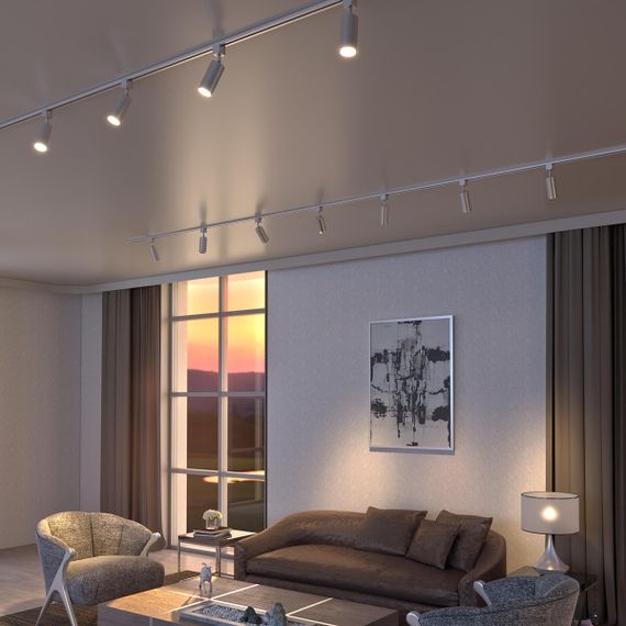 Трековый светильник Elektrostandard Svit GU10 хром матовый MRL 1013 a050252