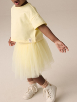 Футболка и юбка в комплекте для девочки Next E71-366, Светло-желтый