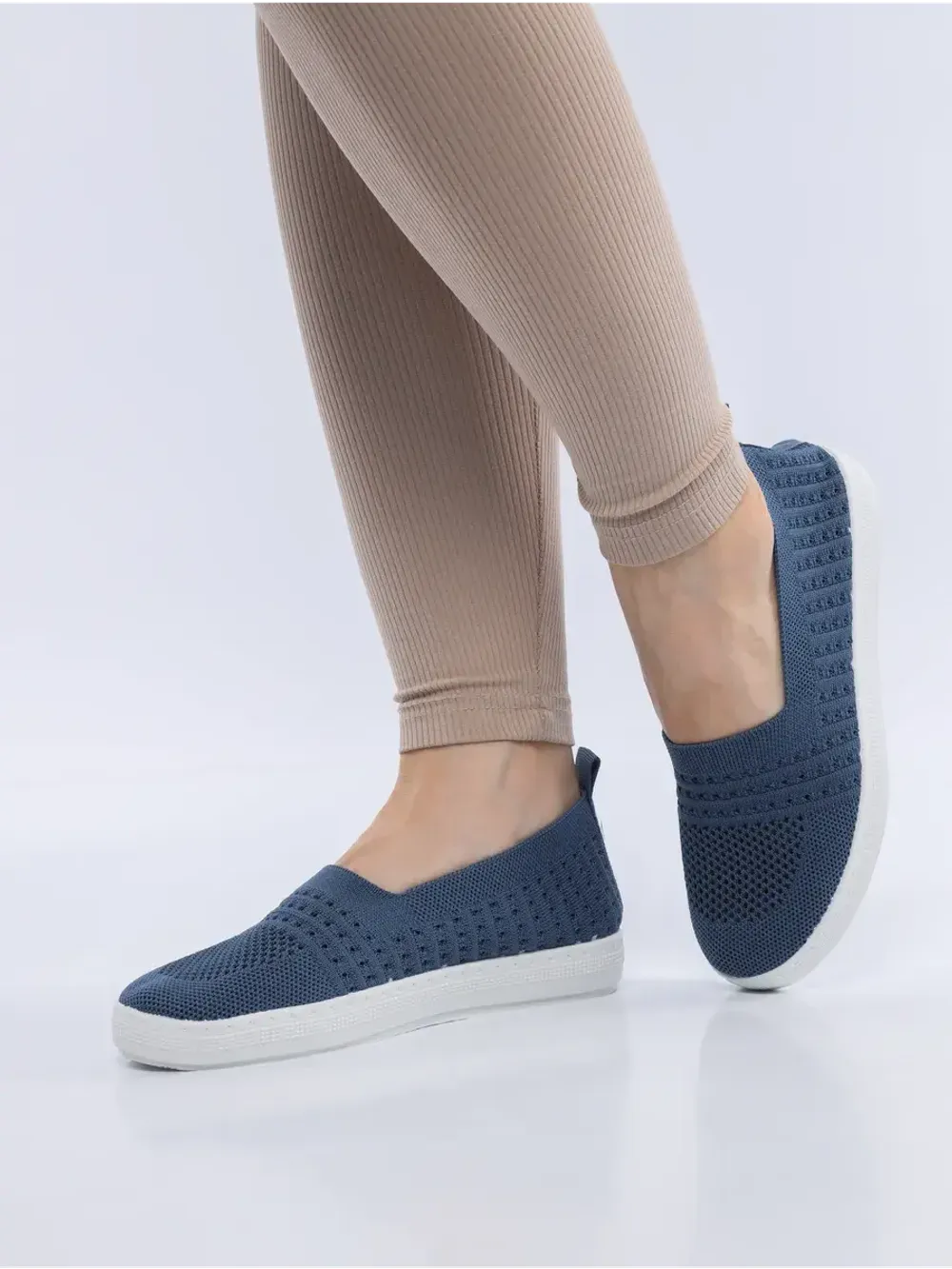 Мокасины летние текстильные