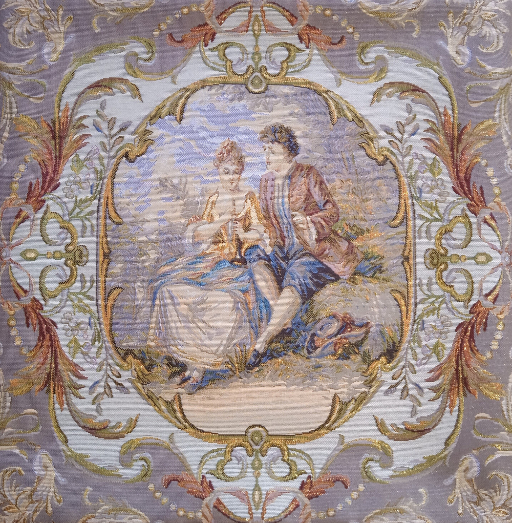 Декоративный гобеленовый чехол Свидание 47х47