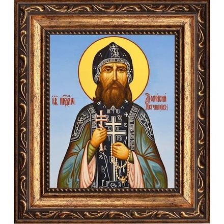 Дионисий Петушков, преподобномученик схимонах. Икона на холсте.