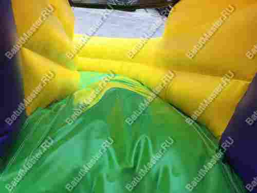 Коммерческий надувной батут "Двойная горочка" с закругленными скатами