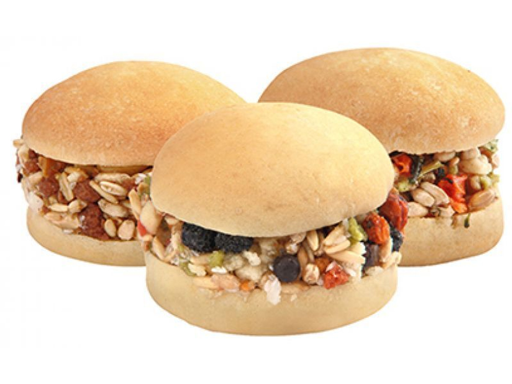 LoLo PETS Лакомство для грызунов и кроликов Лолобургер mix_дисплей 12 шт