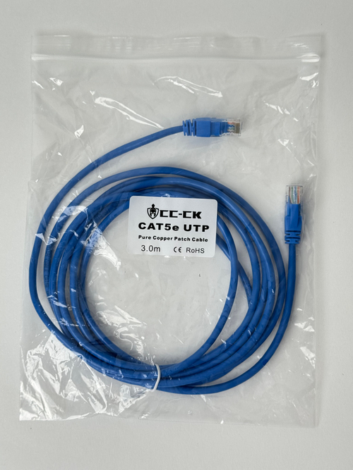 Коммутационный кабель категории Cat5, U/UTP, 3m OFC ( Упак. 5 шт.)