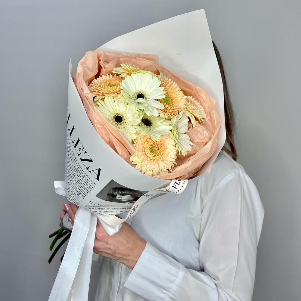 Букет из нежных гербер 9 шт