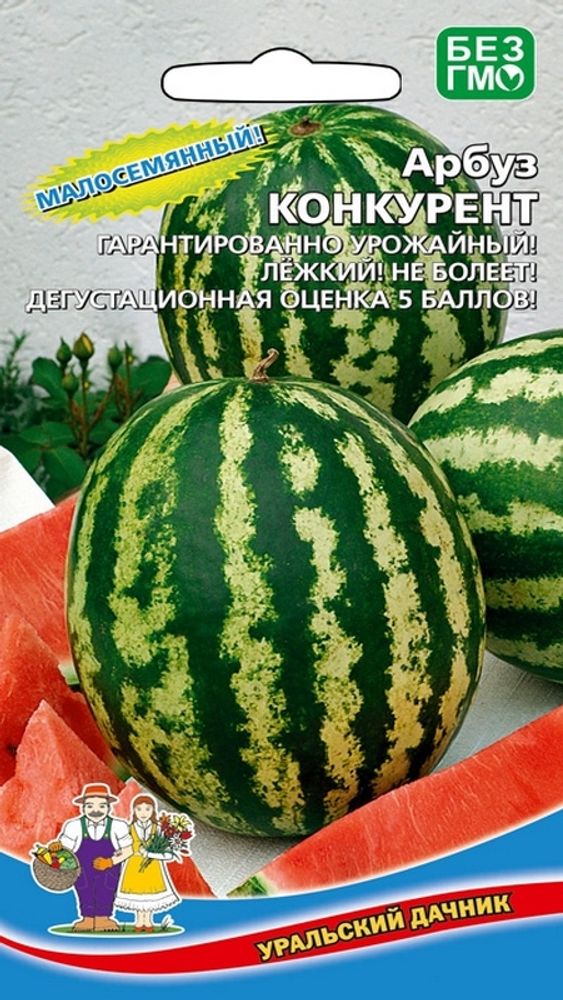 Арбуз "G. Конкурент" 10шт., Россия. Арбуз "G. Конкурент" 10шт., Россия.