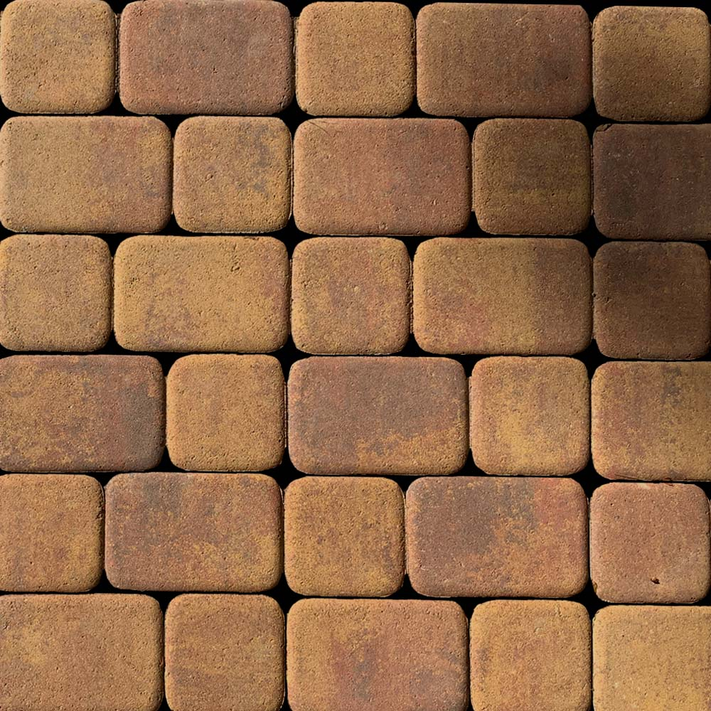 Тротуарная плитка КЛАССИКО - Листопад гладкий Осень, комплект из 2 видов плит