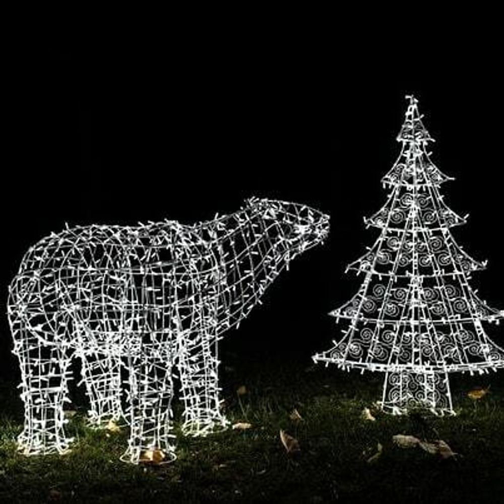 Световая фигура «Елочка» ажурный каркас