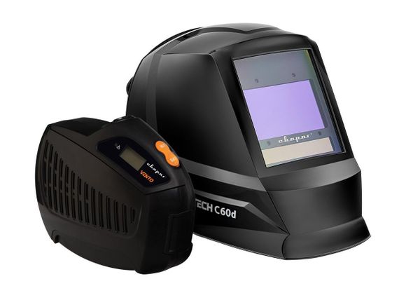 Маска для сварки Сварог TECH C60d + Устройство подачи воздуха VENTO (СИЗОД)