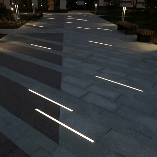 Тротуарный светодиодный линейный светильник  80см