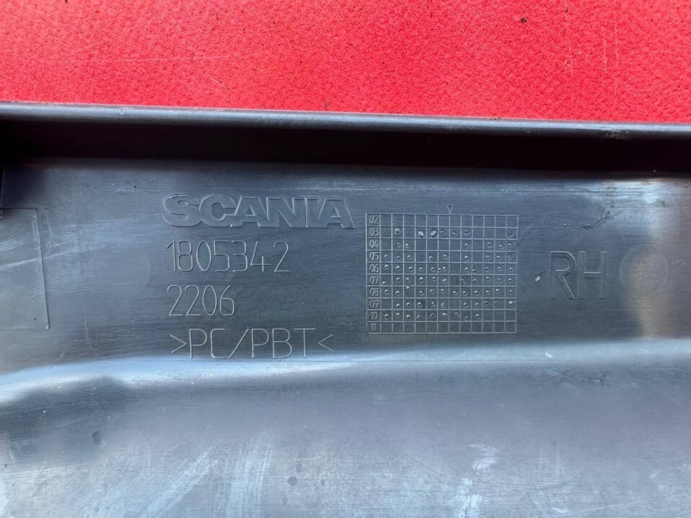 Накладка корпуса подножек правая