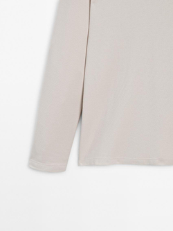 Massimo Dutti Поло комфортного кроя с длинными рукавами, дымчатый