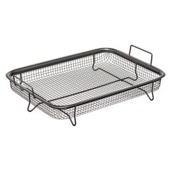 Противень для запекания с решеткой-гриль Roast Masters, 22х30 см, черный