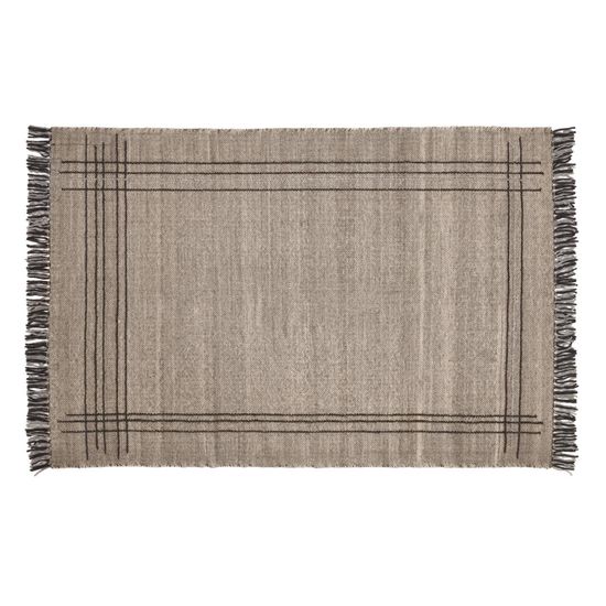 Eneo Ковер с бежевыми и коричневыми кисточками 160 x 230 см