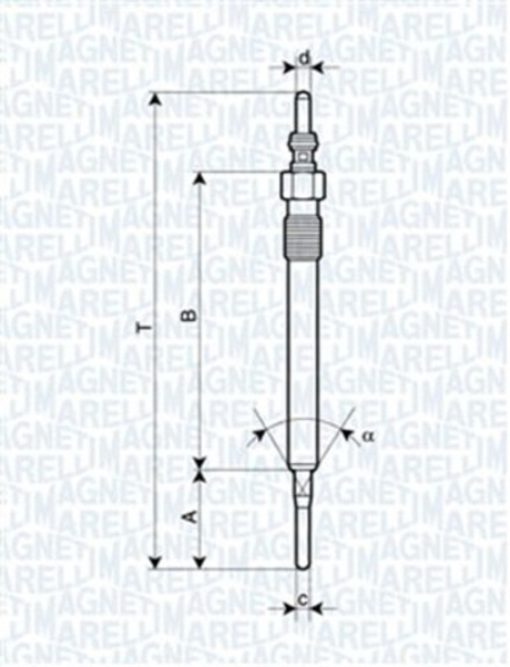 MAGNETI MARELLI - 062900061304-MAN - Glow Plug